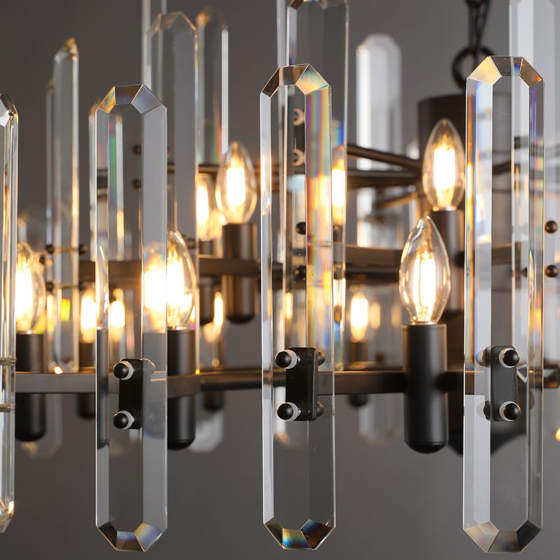 Bonnington Crystal Round Chandelier 24"-MEET LIGHTING