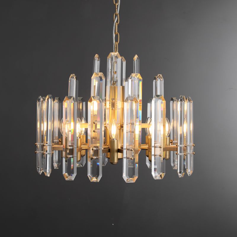 Bonnington Crystal Round Chandelier 24"-MEET LIGHTING
