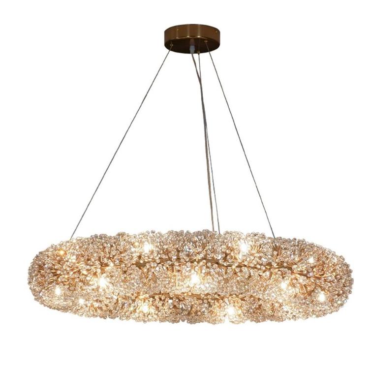 Iissabelle Flower Crystal Chandelier-MEET LIGHTING