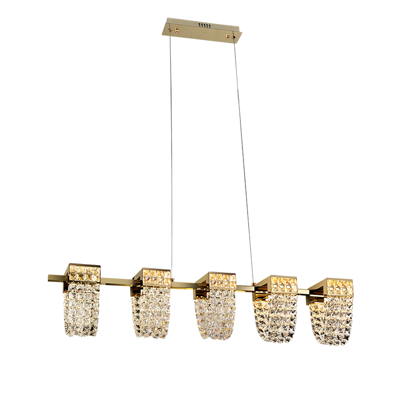 Modern Luxury Newly Crystal Chandelier in Champagne Gold-MEET LIGHTING