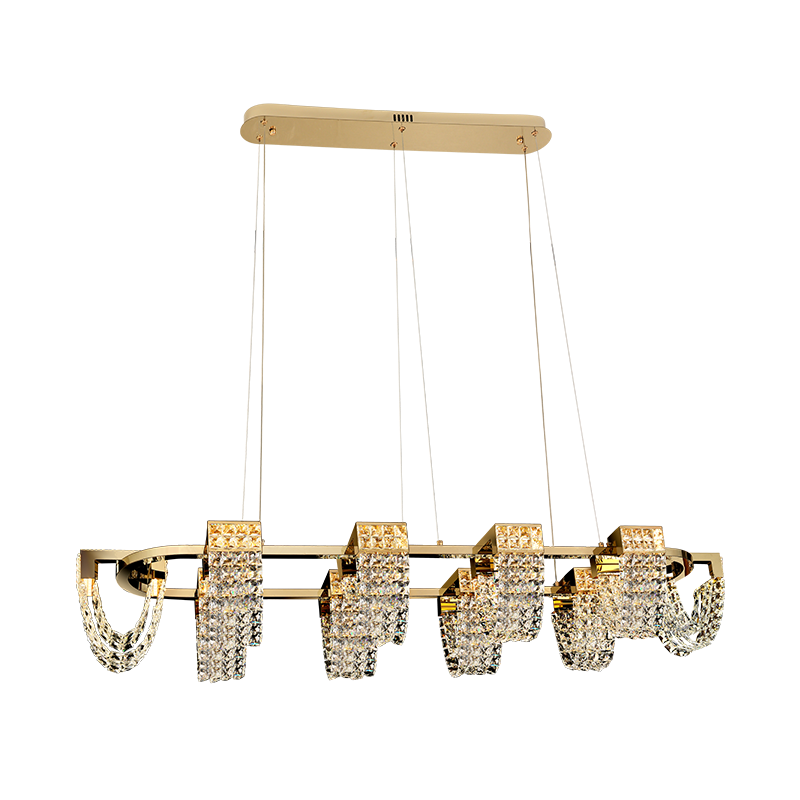 Modern Luxury Newly Crystal Chandelier in Champagne Gold-MEET LIGHTING