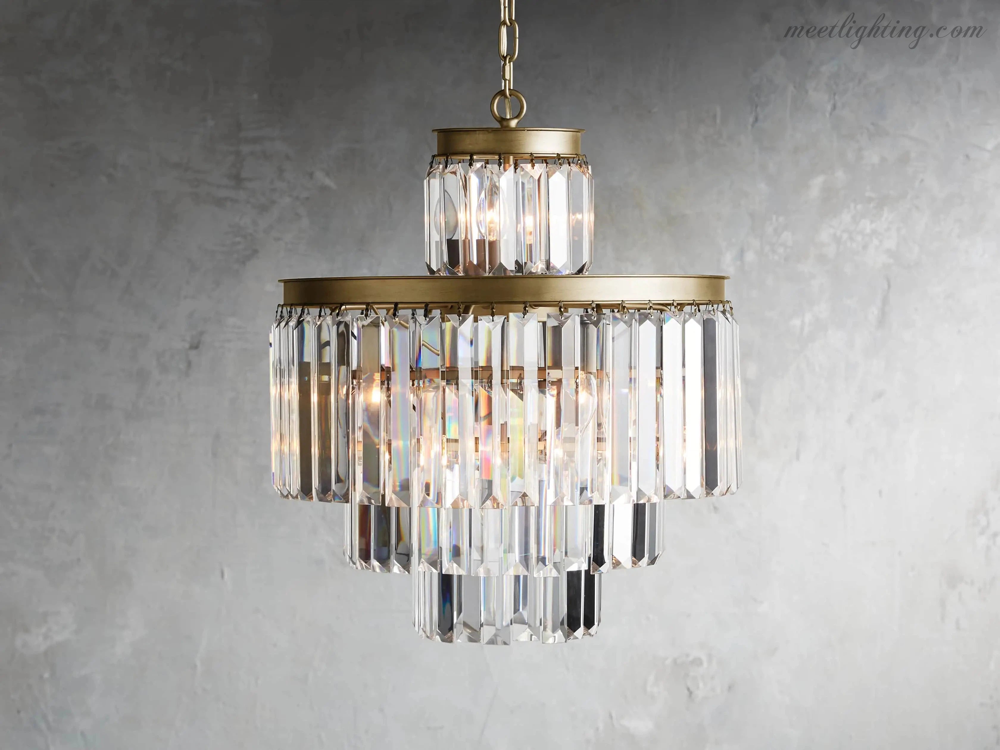 Leyland 11-Light Crystal Chandelier-MEET LIGHTING