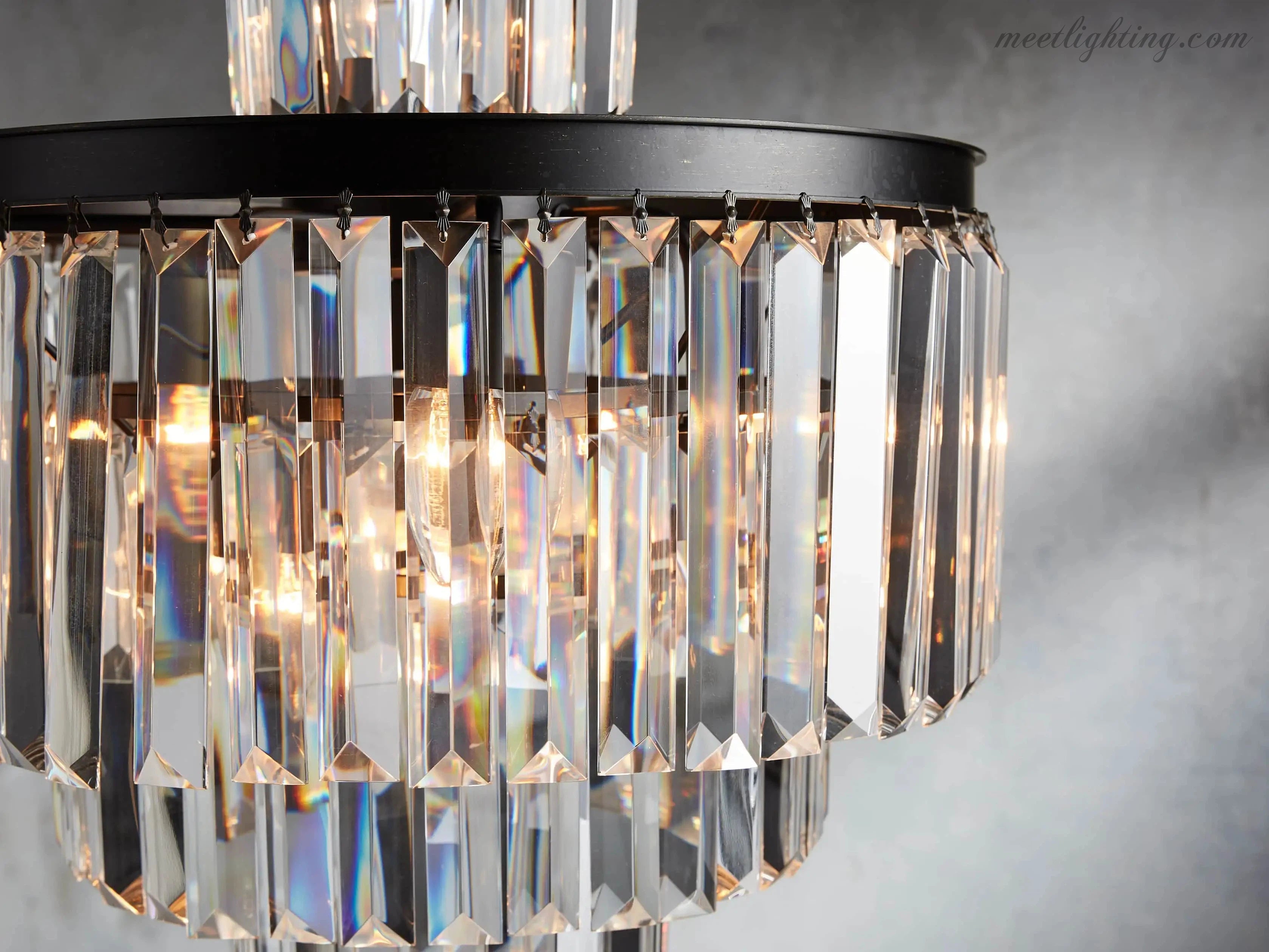 Leyland 11-Light Crystal Chandelier-MEET LIGHTING
