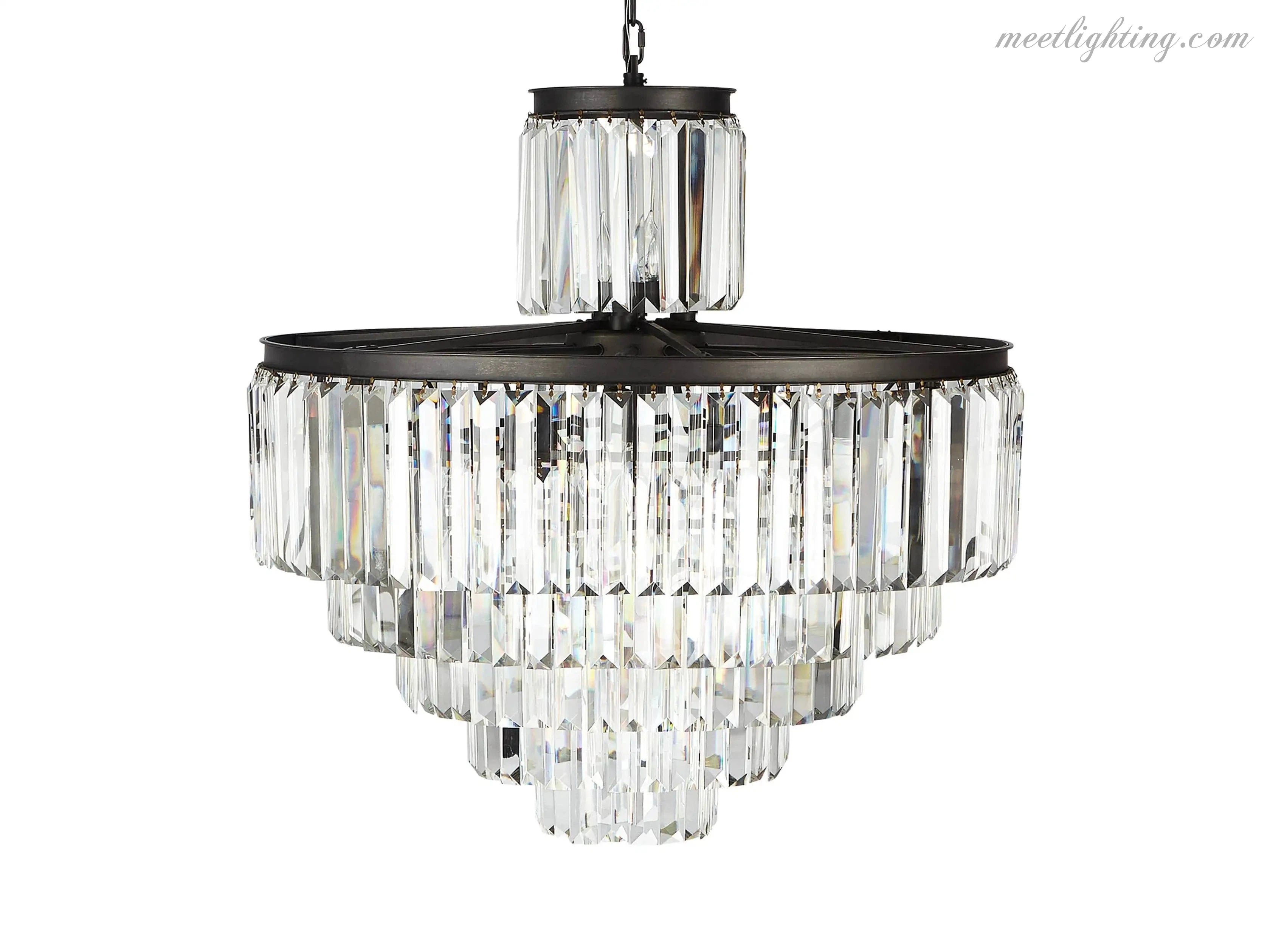 Leyland 22-Light Crystal Chandelier-MEET LIGHTING