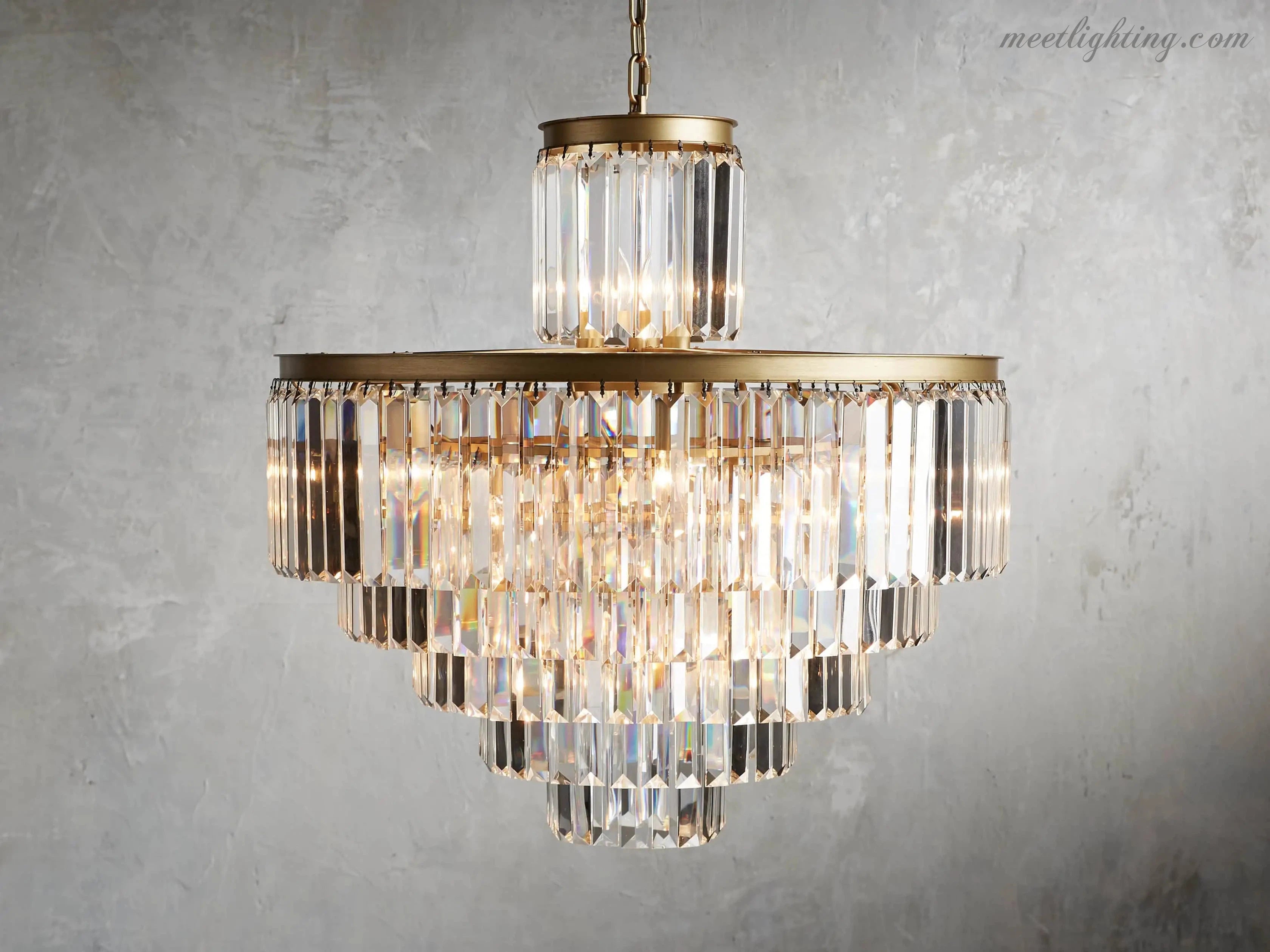 Leyland 22-Light Crystal Chandelier-MEET LIGHTING