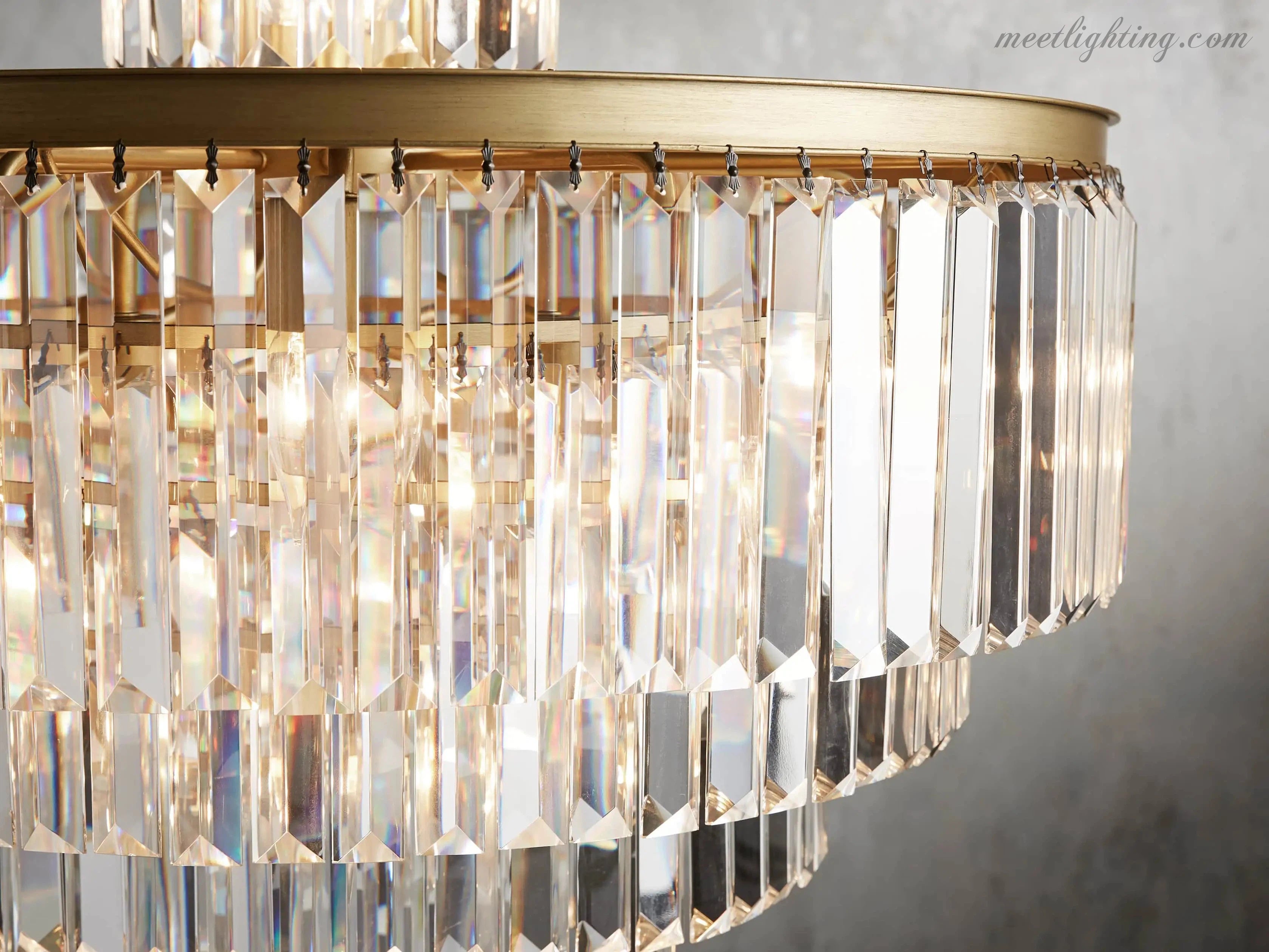 Leyland 22-Light Crystal Chandelier-MEET LIGHTING