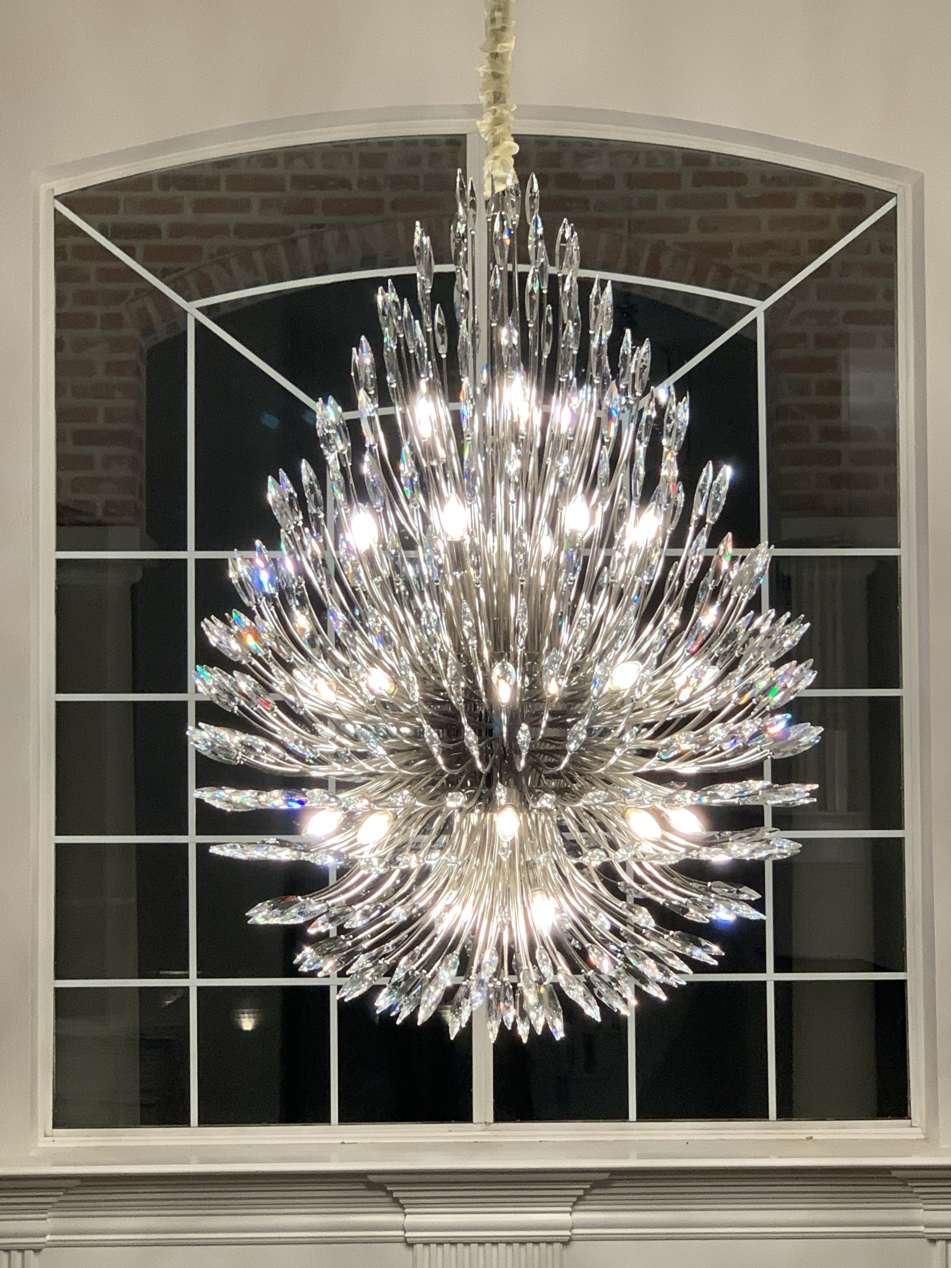 Lily Starburst Crystal Sputnik Chandelier-MEET LIGHTING