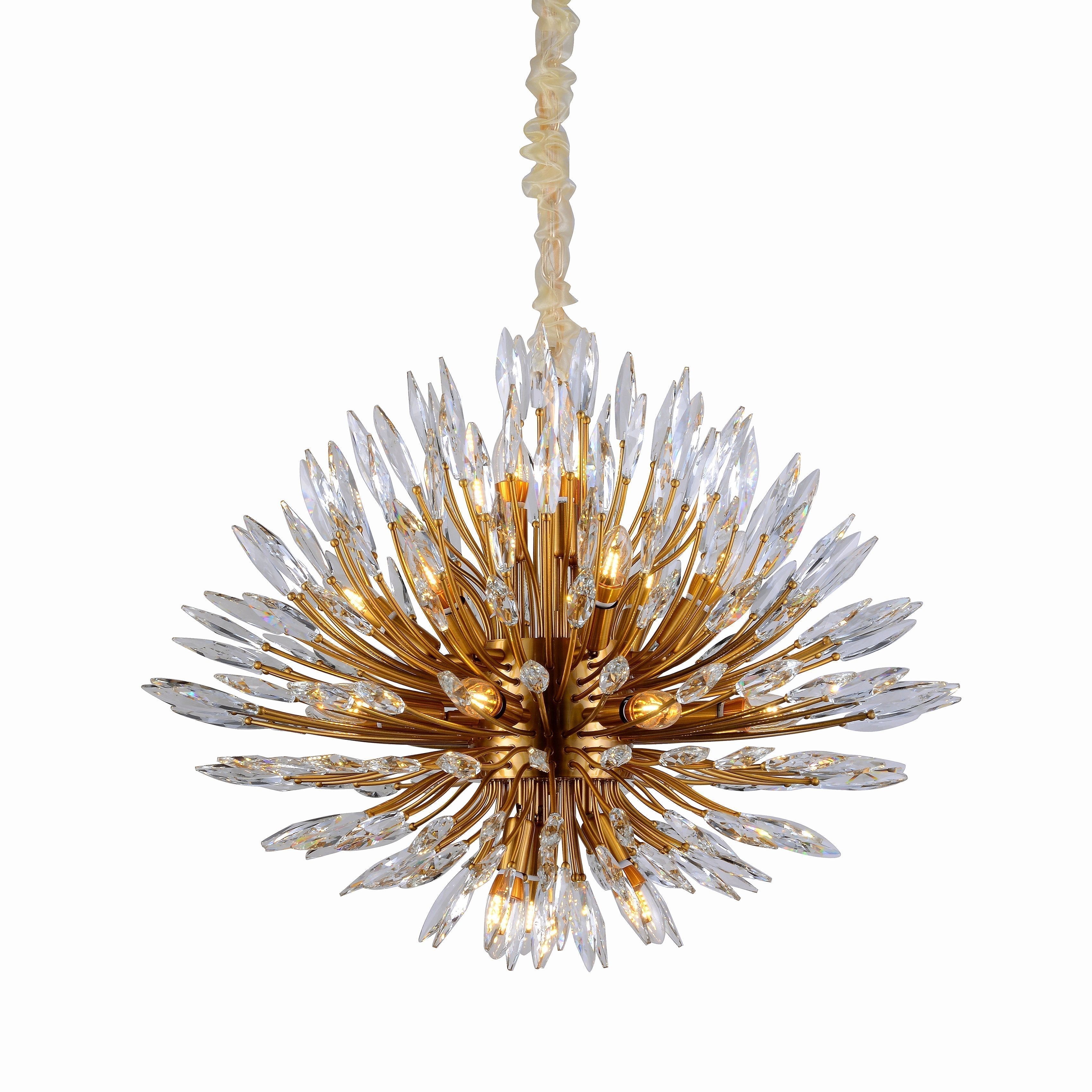 Lily Starburst Crystal Sputnik Chandelier-MEET LIGHTING