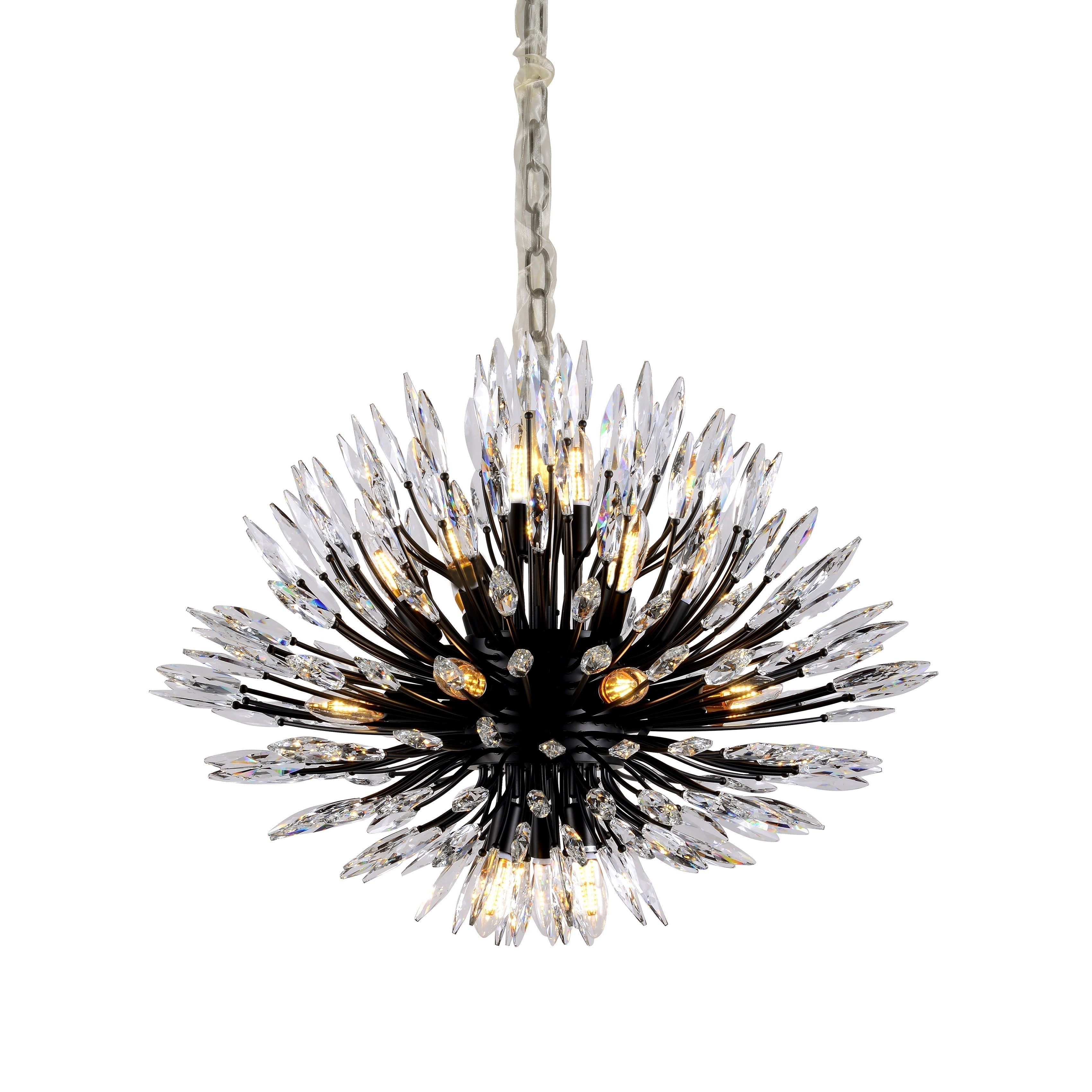 Lily Starburst Crystal Sputnik Chandelier-MEET LIGHTING