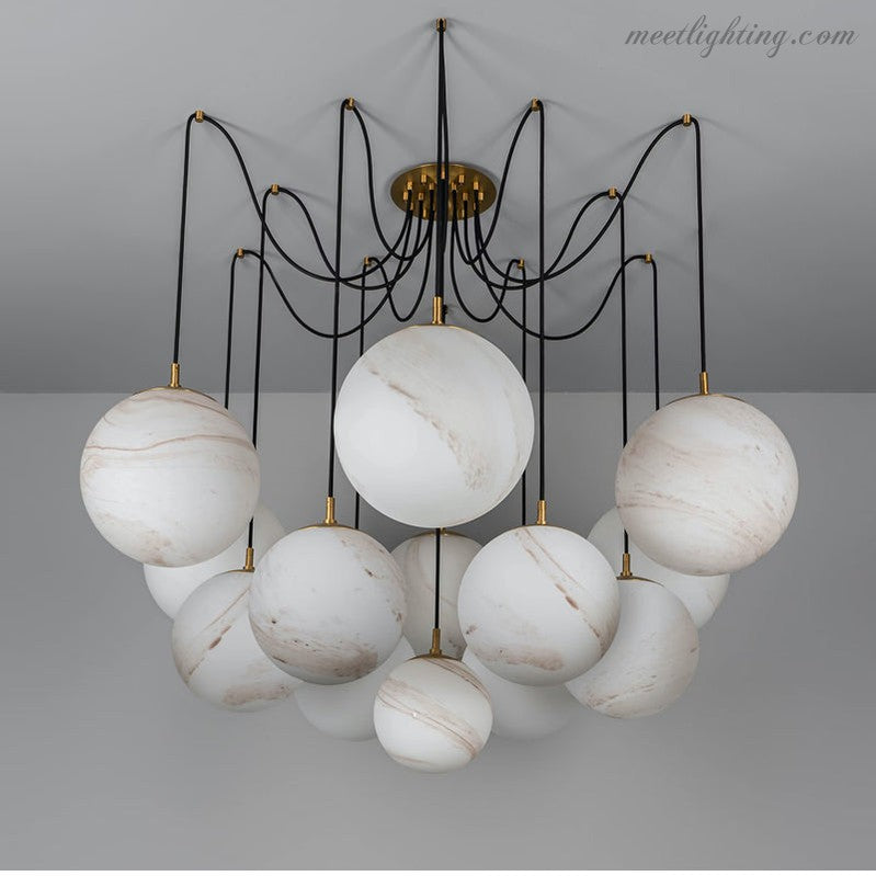 Luxurious Alabaster Chandelier-MEET LIGHTING