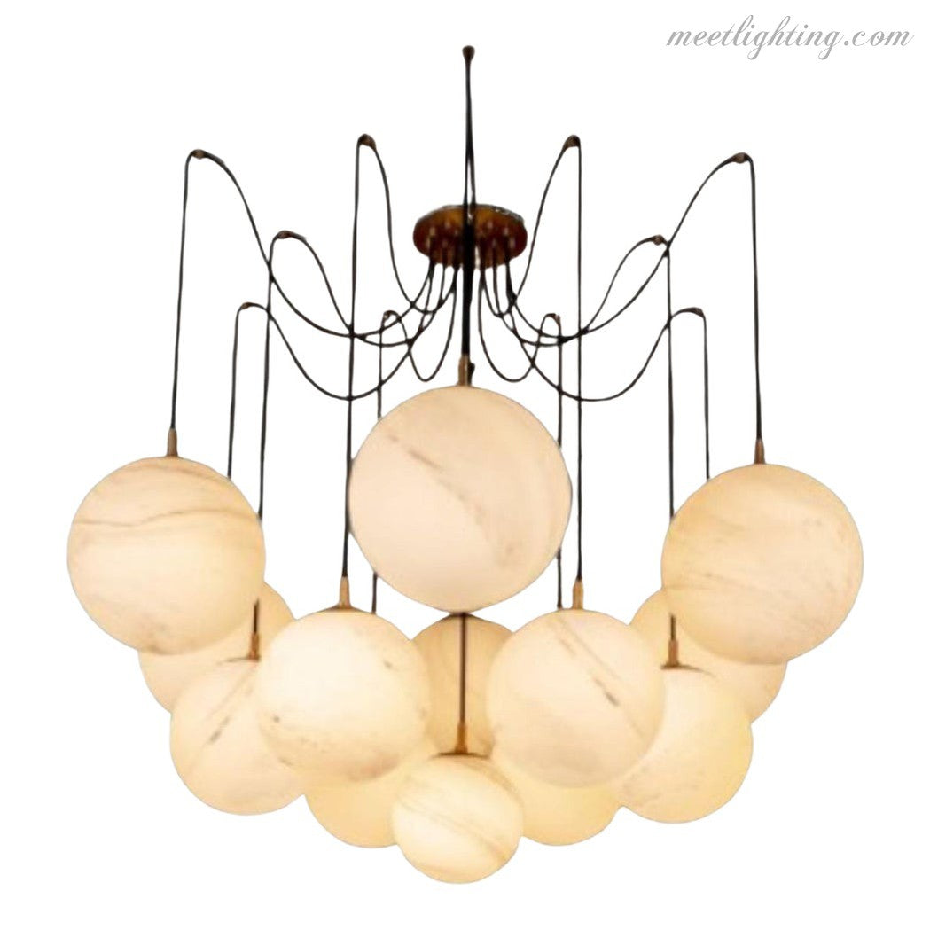 Luxurious Alabaster Chandelier-MEET LIGHTING