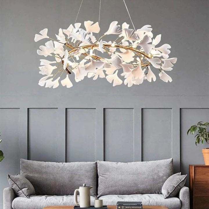 Luxury Ceramic Ginkgo Chandelier-MEET LIGHTING