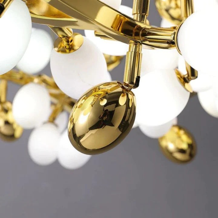 Luxury Escamoles Modern Grape Round Chandelier-MEET LIGHTING