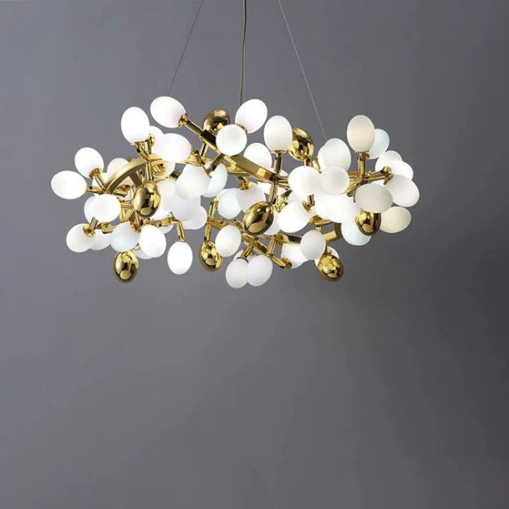 Luxury Escamoles Modern Grape Round Chandelier-MEET LIGHTING