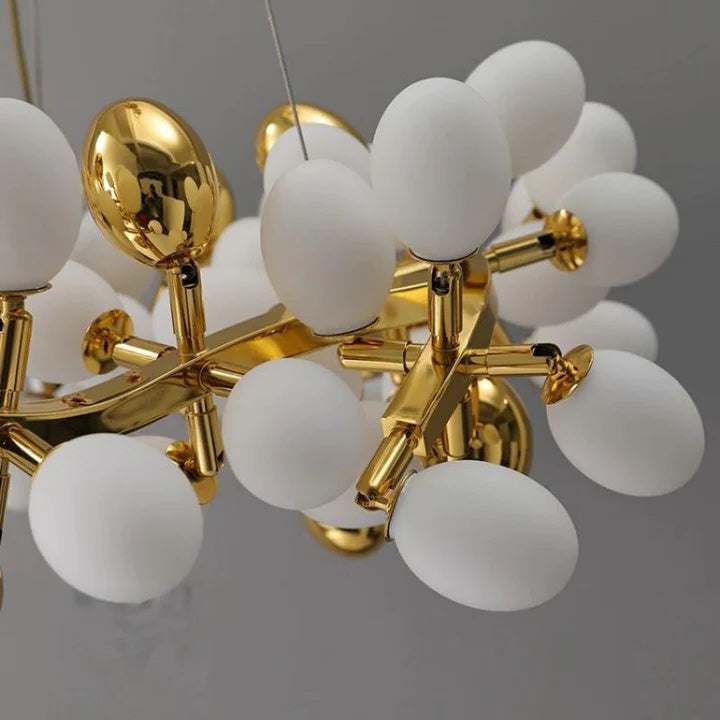 Luxury Escamoles Modern Grape Round Chandelier-MEET LIGHTING