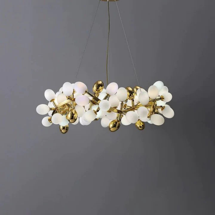 Luxury Escamoles Modern Grape Round Chandelier-MEET LIGHTING