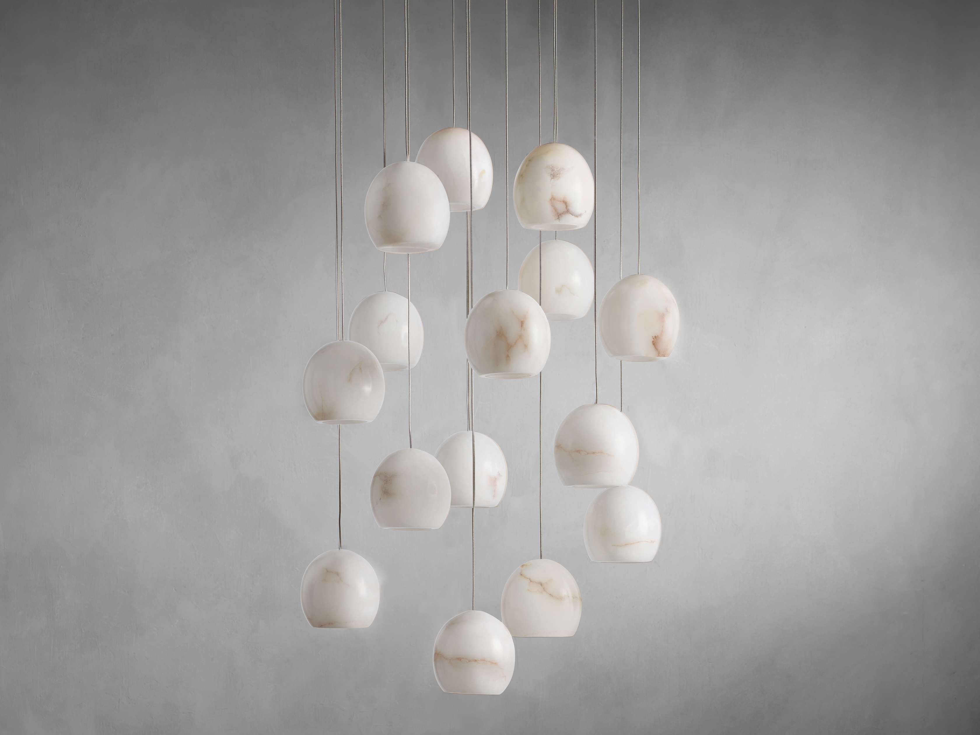 MAEVA ALABASTER ROUND CHANDELIER 13'' 21'' 36''-MEET LIGHTING
