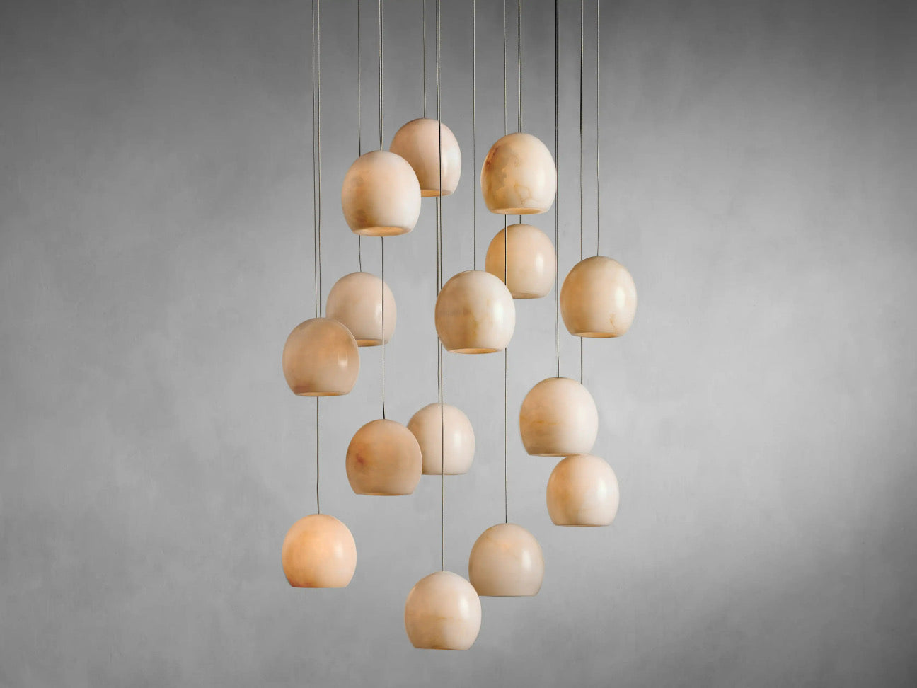 MAEVA ALABASTER ROUND CHANDELIER 13'' 21'' 36''-MEET LIGHTING