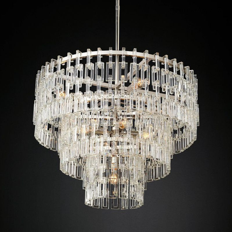 Marignan Five-Tier Round Chandelier 36"-MEET LIGHTING