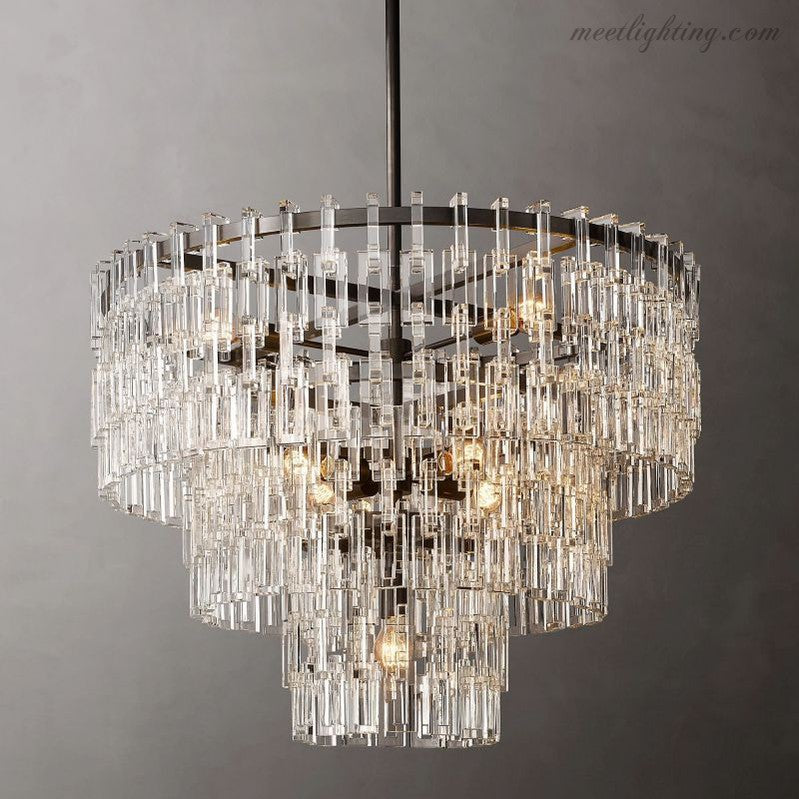 Marignan Five-Tier Round Chandelier 36"-MEET LIGHTING