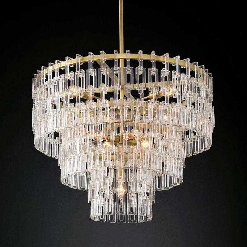Marignan Five-Tier Round Chandelier 36"-MEET LIGHTING