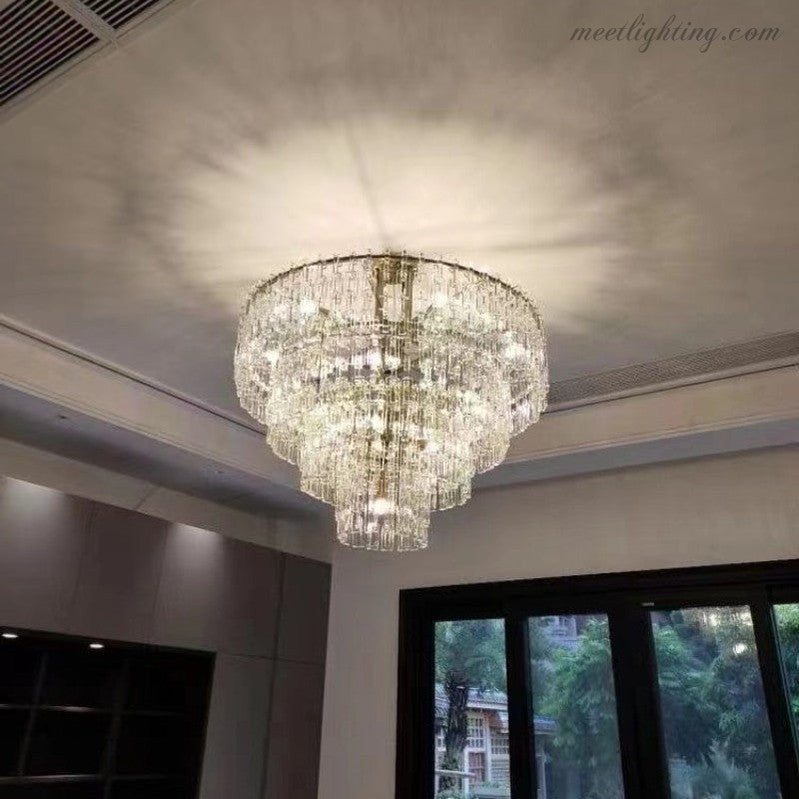 Marignan Five-Tier Round Chandelier 48"-MEET LIGHTING