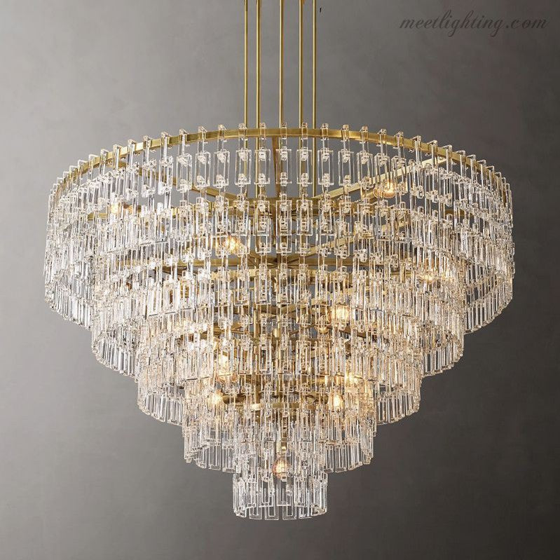 Marignan Five-Tier Round Chandelier 60"-MEET LIGHTING