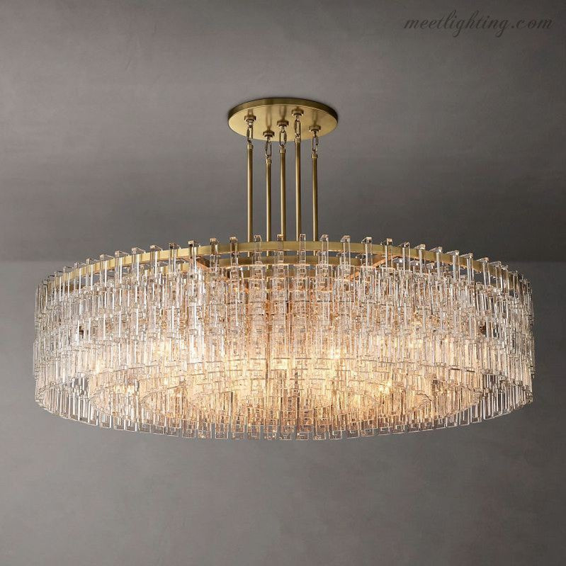 Marignan Round Chandelier 60"-MEET LIGHTING
