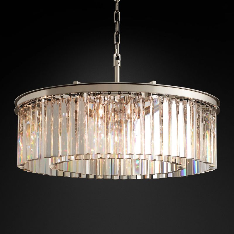 Meet Crystal Round Chandelier 32"-MEET LIGHTING