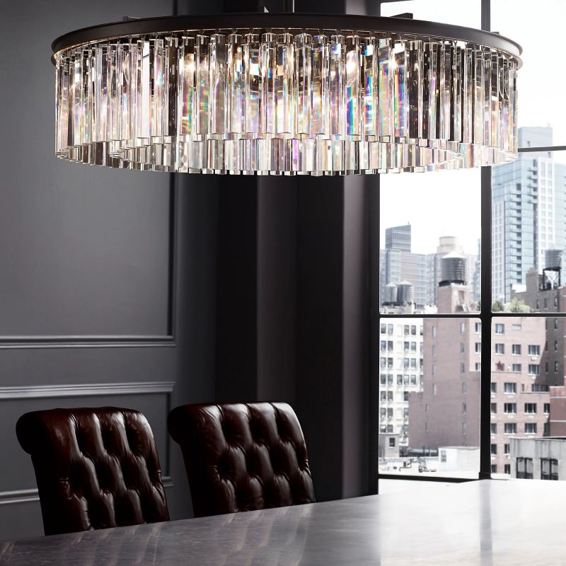 Meet Crystal Round Chandelier 32"-MEET LIGHTING