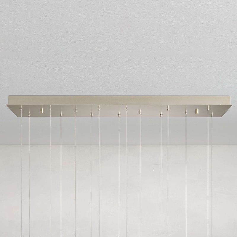 Maeva Rectangular Chandelier 15 lights/30 lights-MEET LIGHTING