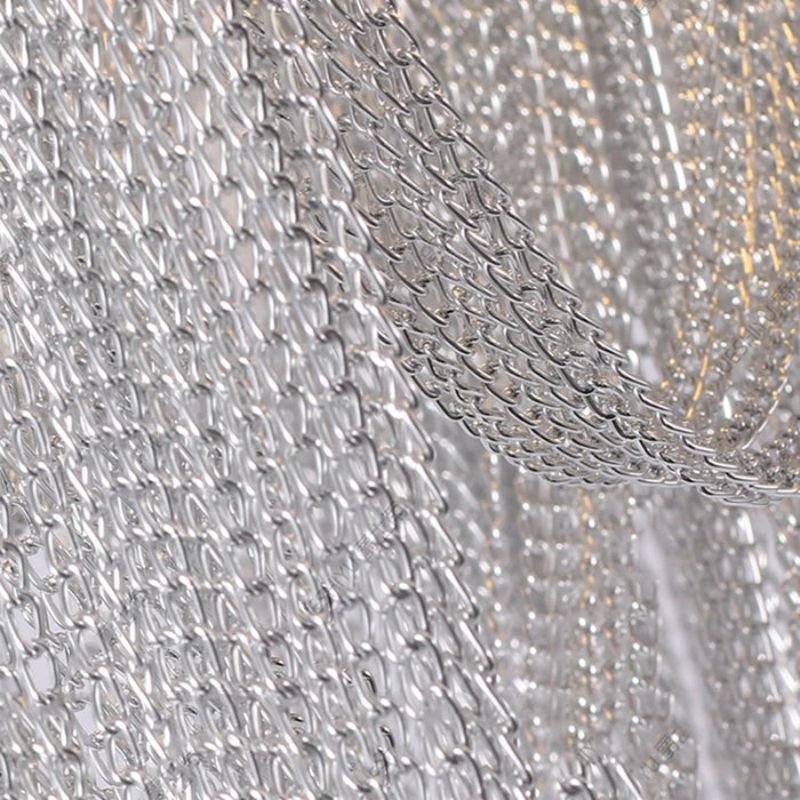 Modern Aluminum Chain Tassel Chandelier-MEET LIGHTING