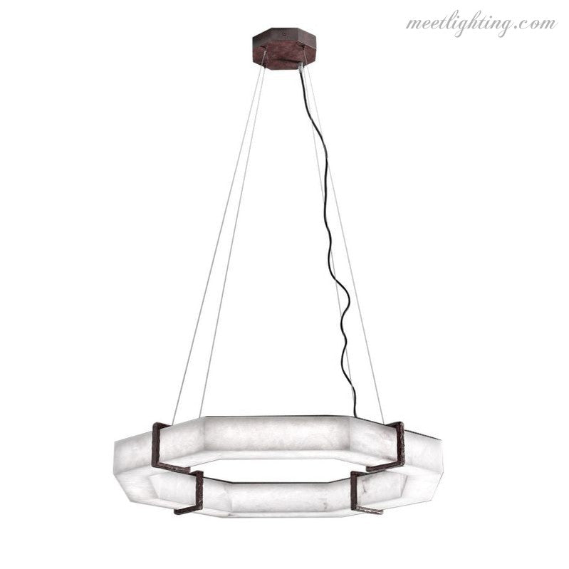 Modern Creative Retro Alabaster Chandelier-MEET LIGHTING