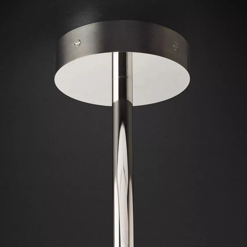 Modern Glass Globe Six-Arm Chandelier 54"-MEET LIGHTING