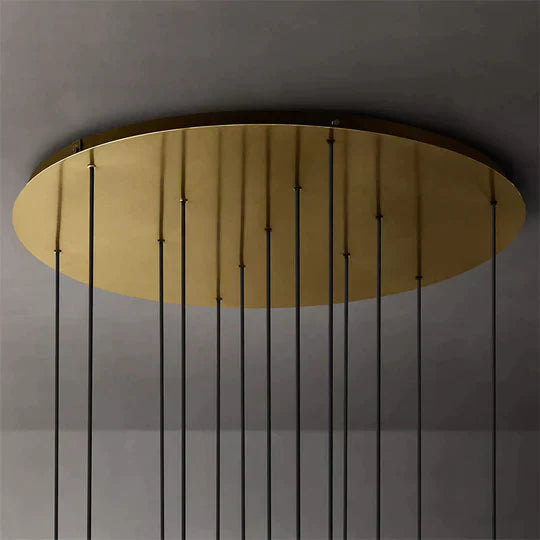 Modern Glass Round Globe Cluster Chandelier 44"-MEET LIGHTING