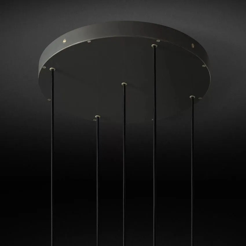 Modern Round Glass Globe Cluster Chandelier 28"-MEET LIGHTING