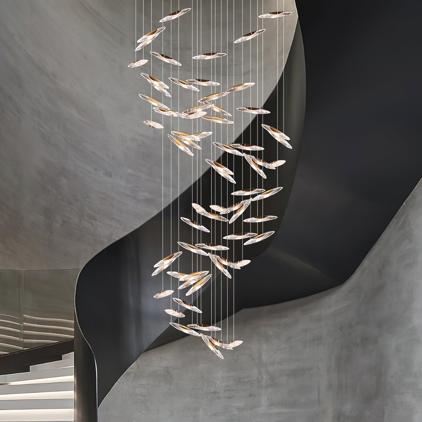 Modern Whispers Chandelier-MEET LIGHTING
