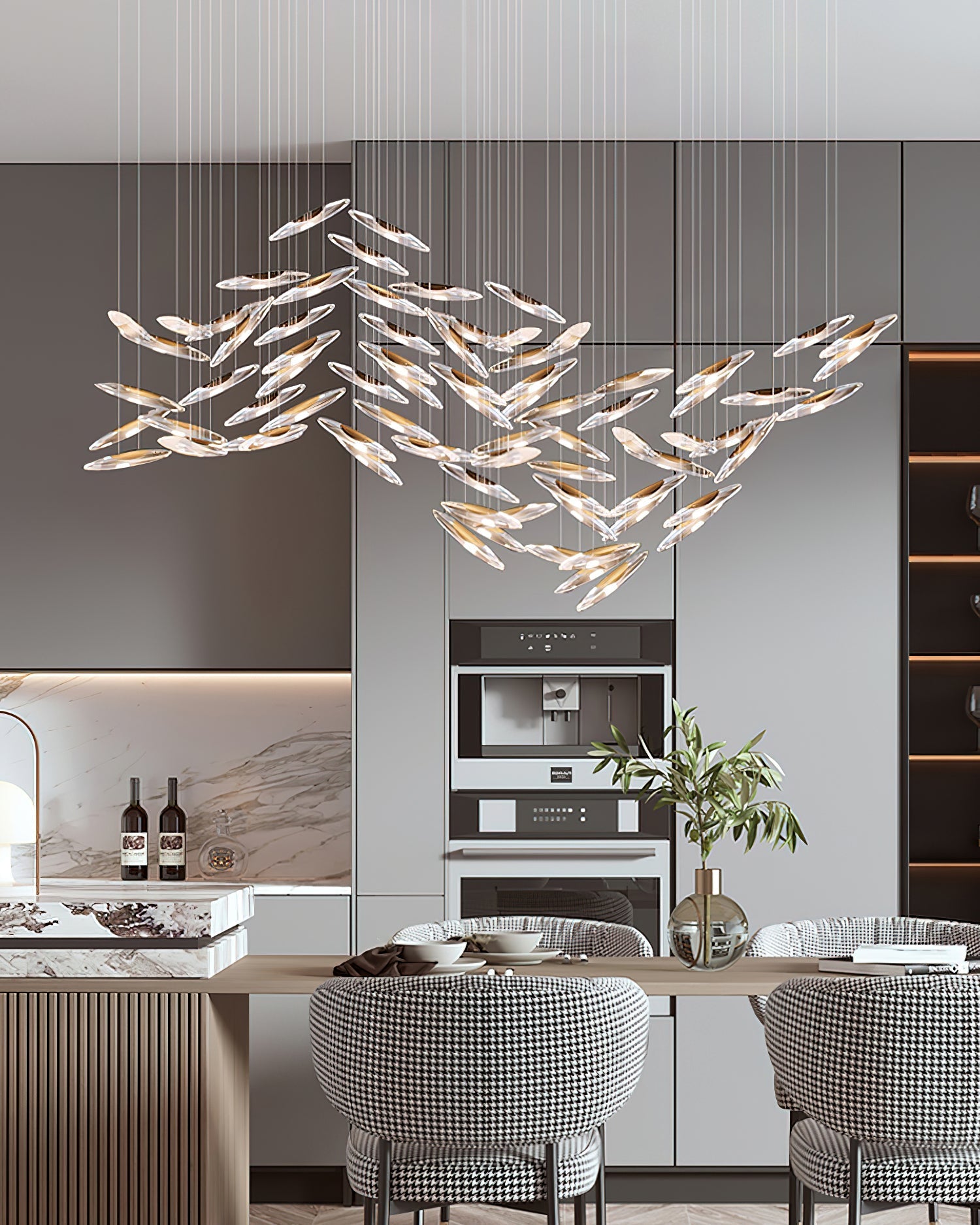 Modern Whispers Chandelier-MEET LIGHTING