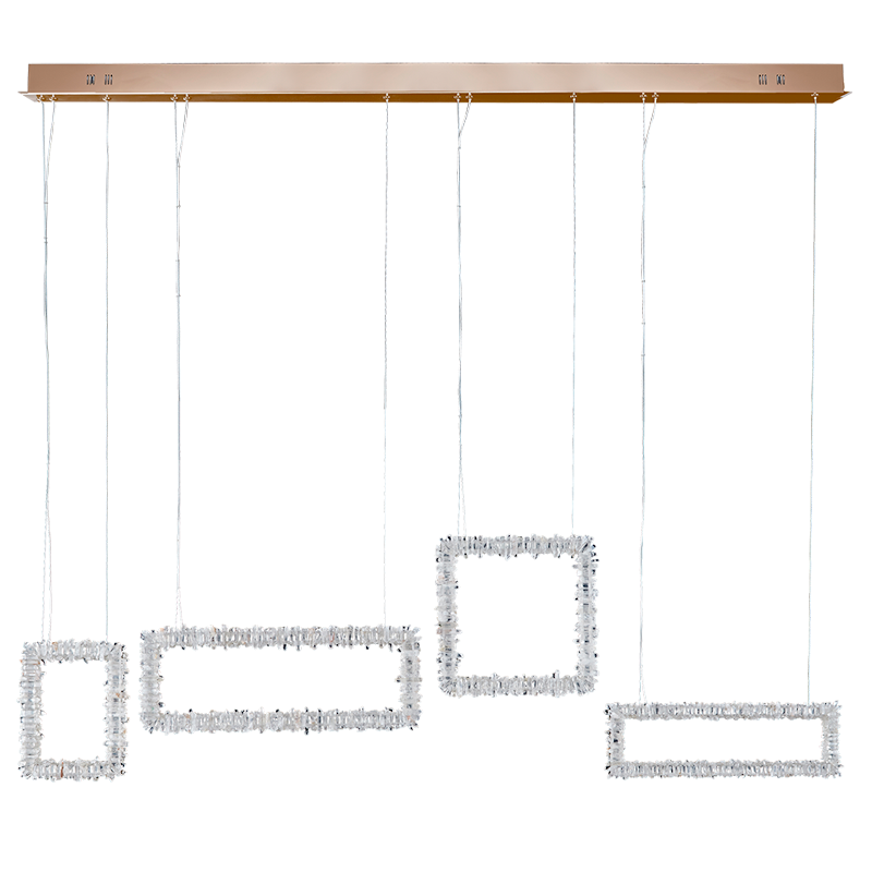 Modern Rock Crystal Dining Room Chandelier-MEET LIGHTING