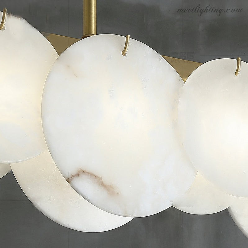 Modernity Alabaster Linear Chandelier-MEET LIGHTING