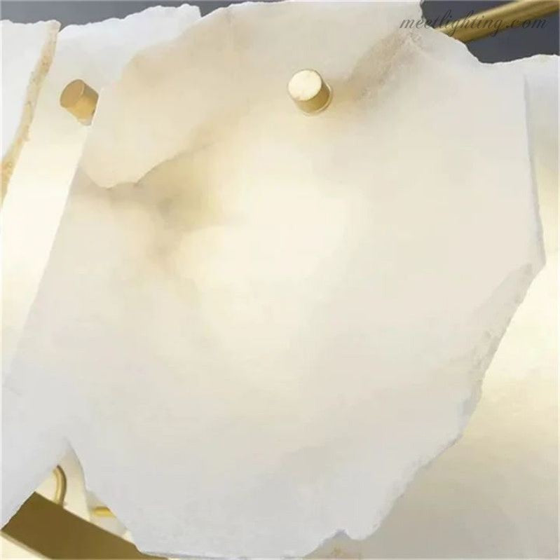 Nasile Alabaster Linear Chandelier-MEET LIGHTING