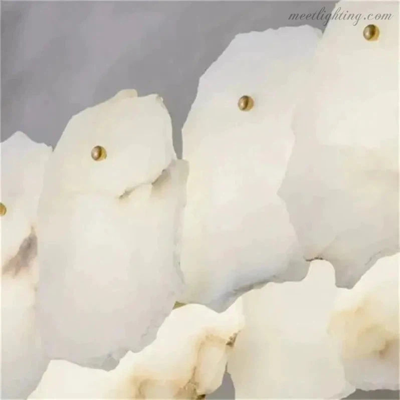 Nasile Alabaster Linear Chandelier (Rod)-MEET LIGHTING