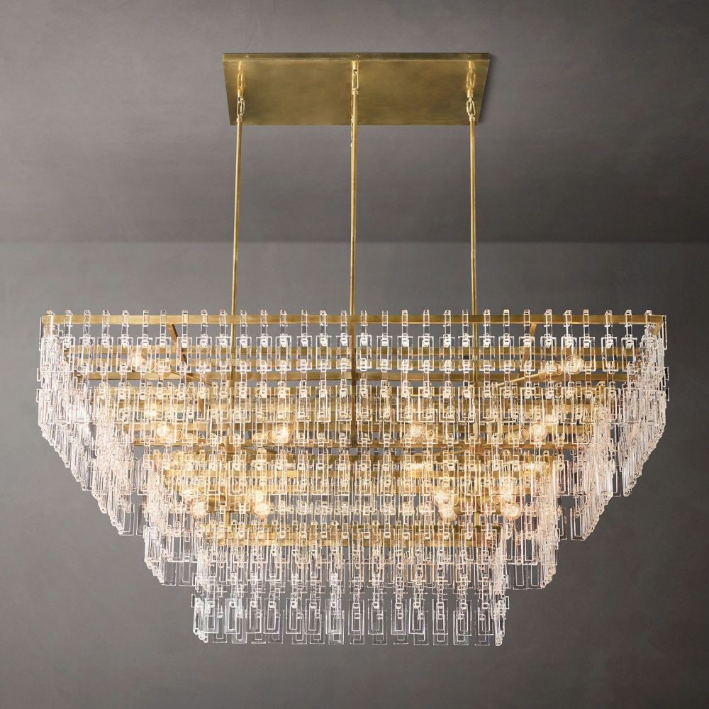 Marignan Rectangle Chandelier-MEET LIGHTING