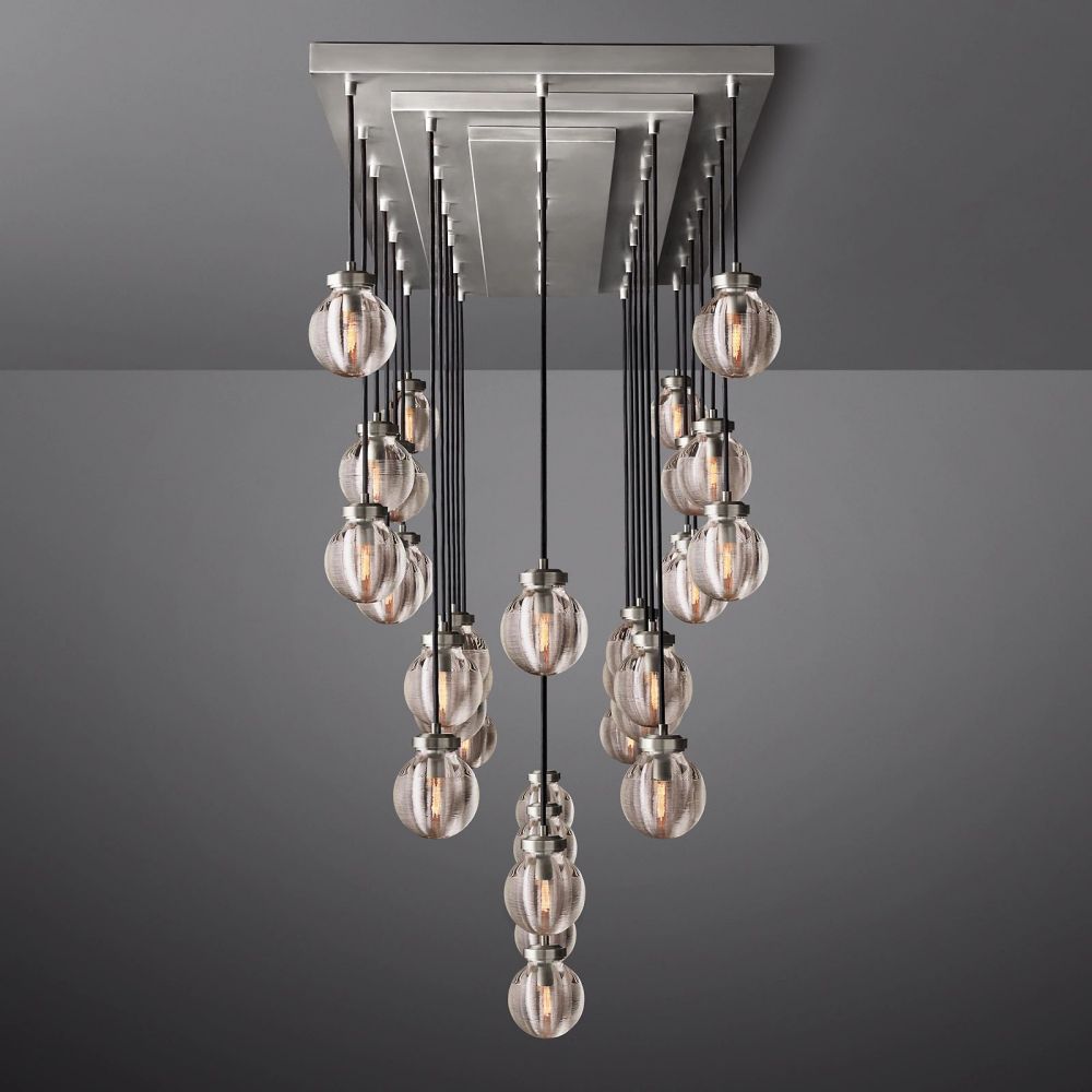 Pearl Rectangle Chandelier 72"-MEET LIGHTING