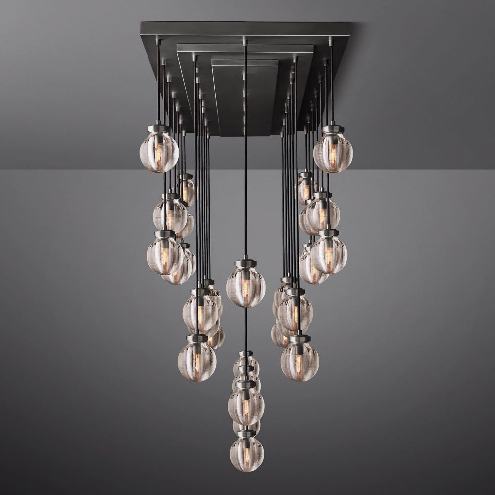 Pearl Rectangle Chandelier 72"-MEET LIGHTING