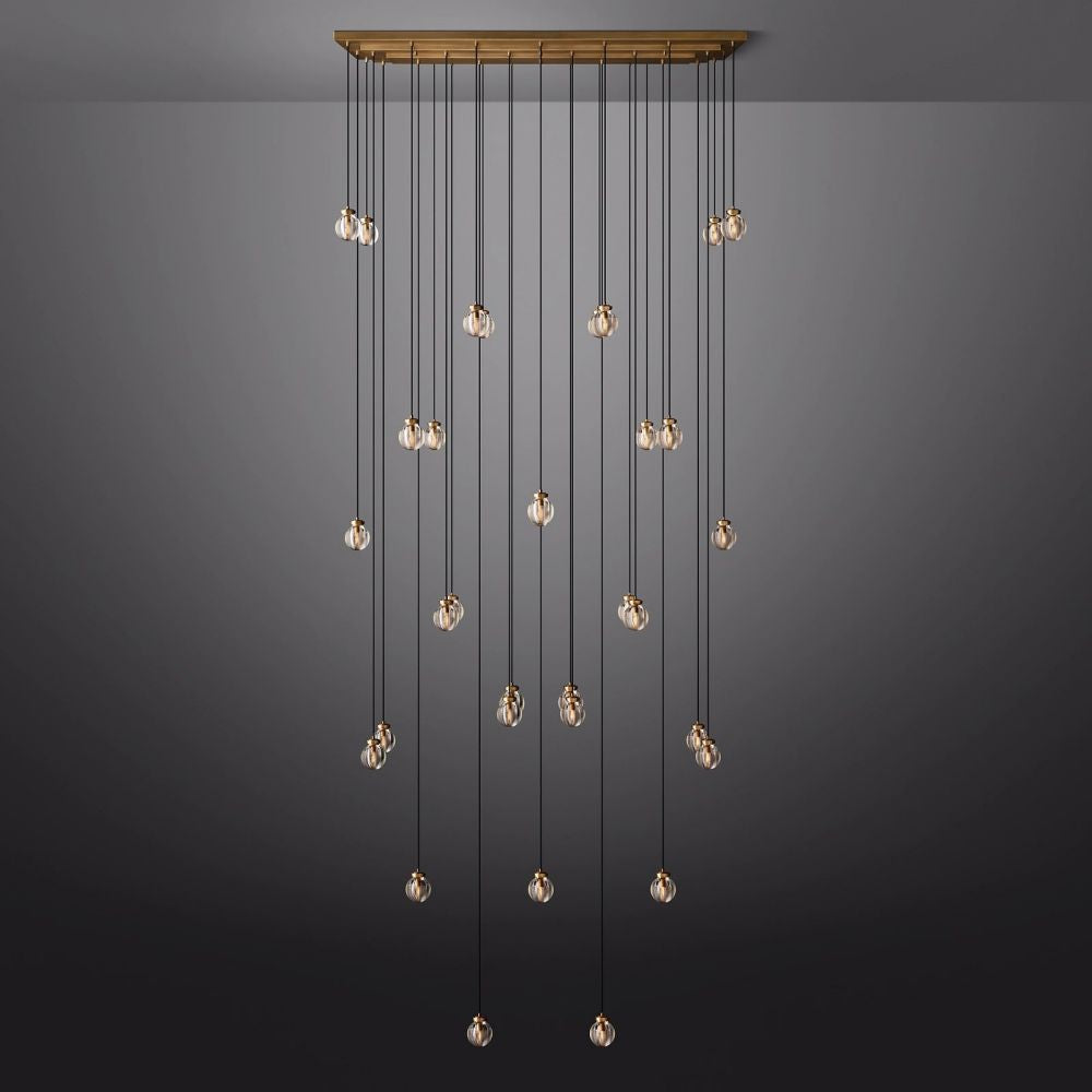 Pearl Rectangle Chandelier 72"-MEET LIGHTING