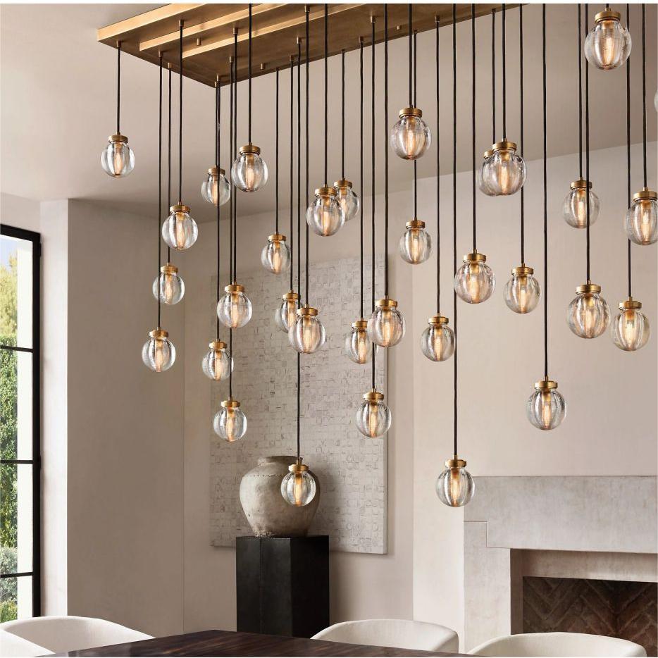 Pearl Rectangle Chandelier 72"-MEET LIGHTING