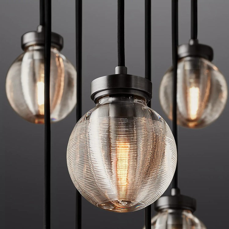 Pearl Round Chandelier-MEET LIGHTING