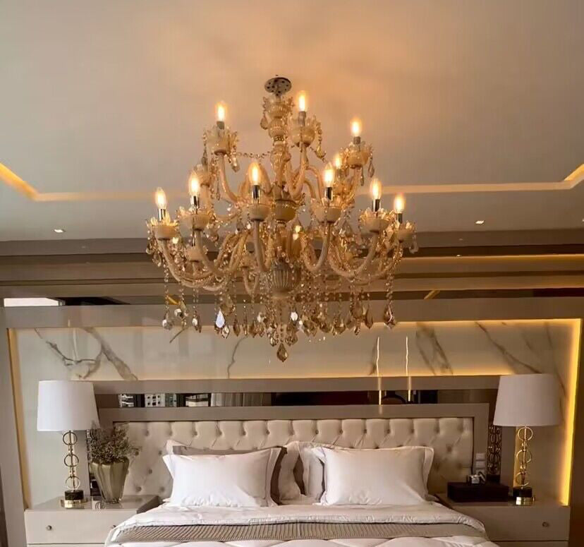 European Luxury Living Room Crystal Chandelier Vintage Candle Chandelier Dining Room Decorative Light Fixture-MEET LIGHTING