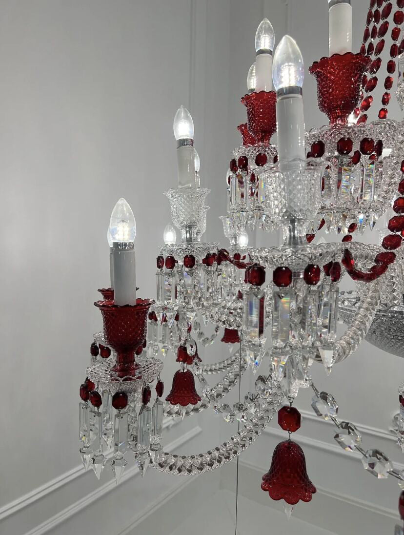 European-style Luxury Colorful Candle Crystal Oversized Chandelier Art Branch Designer Foyer/Staircase Light Fixture-MEET LIGHTING